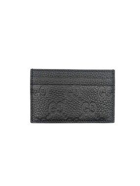 Gucci GG Monogram Leather Card Case Black 835151